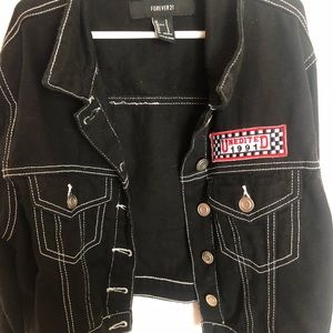 black denim jacket